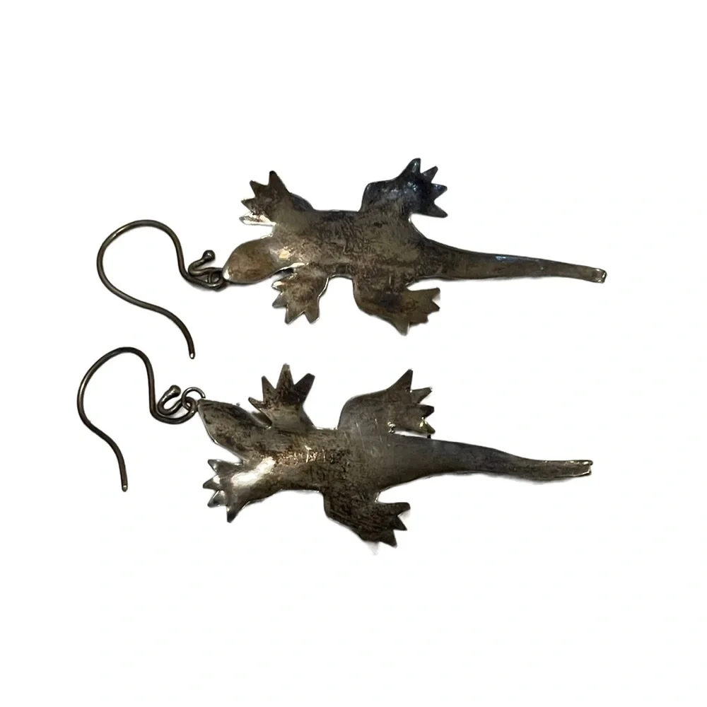 Alligator Earrings - Picture 2 of 3